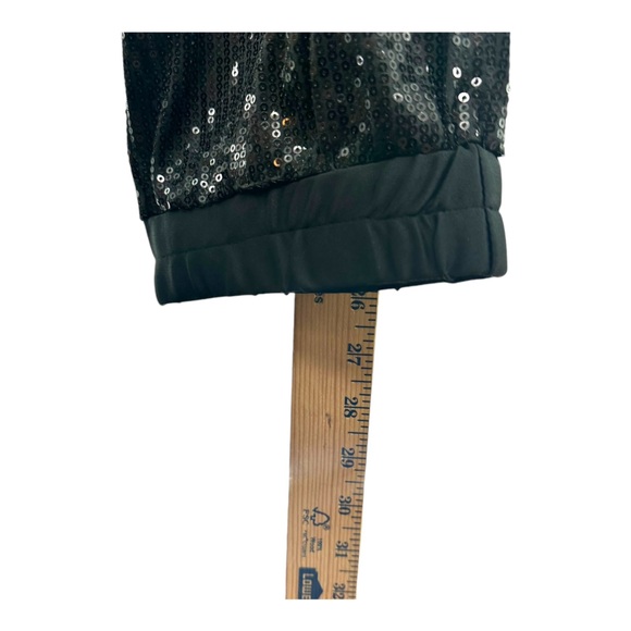 Shavonne Dorsey NWT Women’s M Medium Black Sequin Jogger Pants Party NYE Glam - Picture 5 of 11